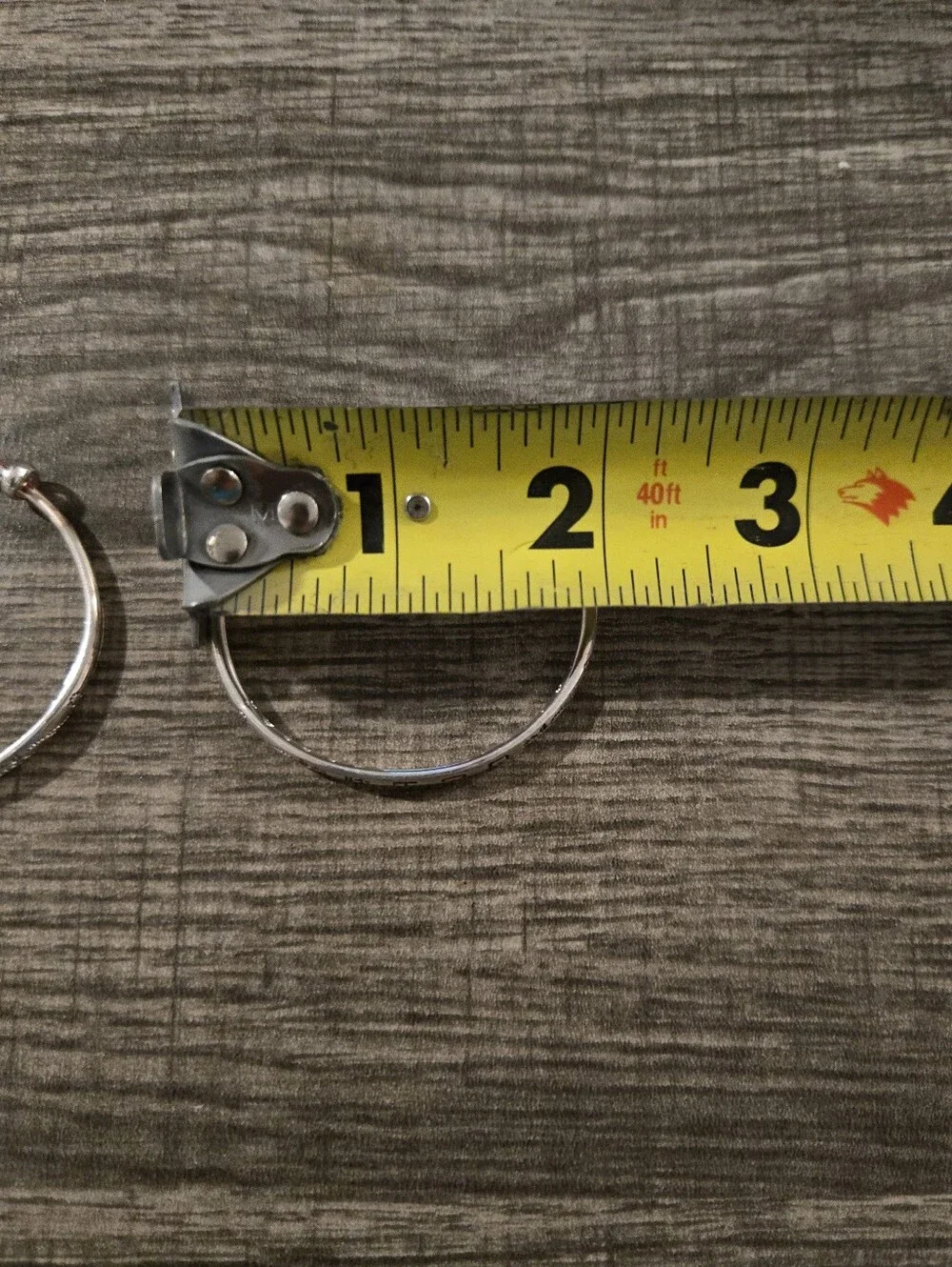 Set Of 2 Vintage hand-stamped sterling silver Adjustable Push Pull Baby Bengals